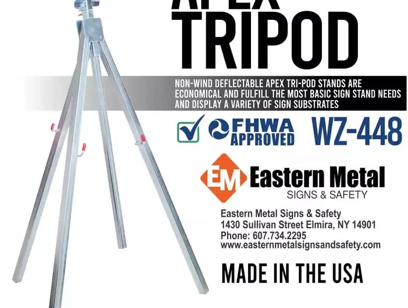 Traffic Tripod - Temporary Traffic Control Sign Stand